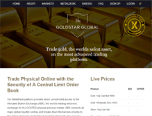 Tablet Screenshot of goldstarglobal.com